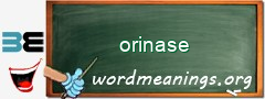WordMeaning blackboard for orinase
